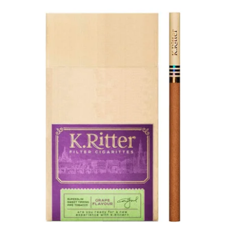 K.Ritter Grape Super Slim Üzüm Aromalı Sigara